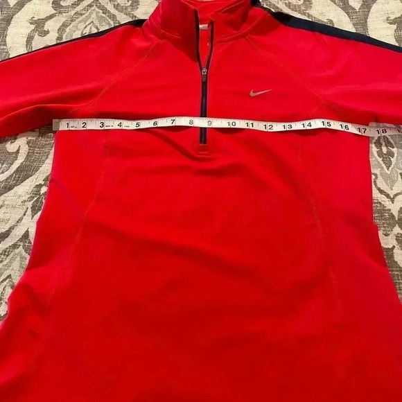 Nike Women's Dri-Fit Running 1/4 Zip Pullover Pink & Navy SZ S - Picture 3 of 6